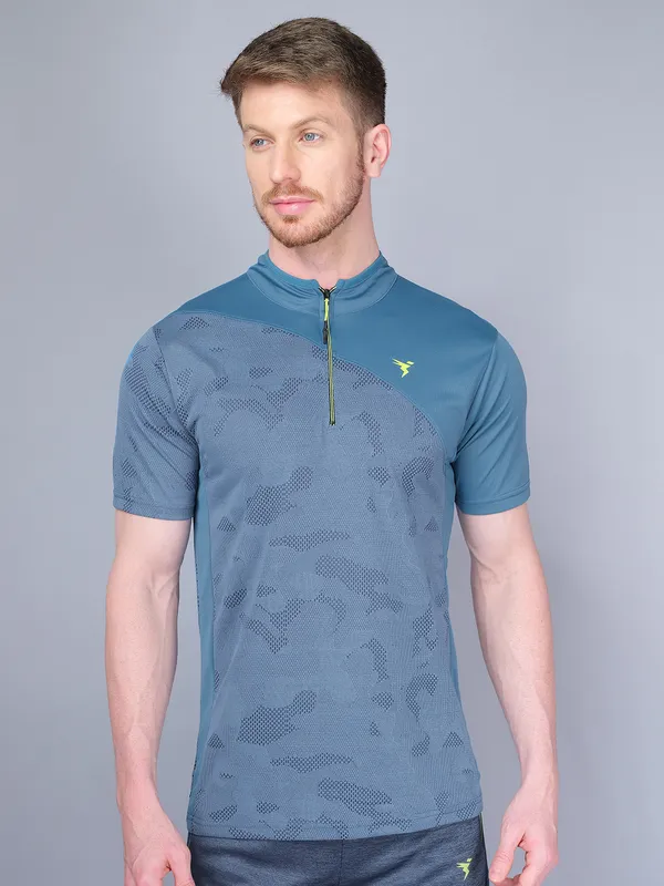 Technosport Mens Active Jacquard TShirt